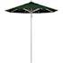 California Umbrella 7.5 ft. Silver Aluminum Commercial Market Patio Umbrella with Pulley Lift in Forest Green Sunbrella