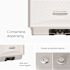 Automatic Soap and Sanitizer Dispenser (58714), White Mosaic Design Faceplate; 1 Dispenser and Faceplate / Case