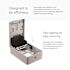 Automatic Soap and Sanitizer Dispenser (58724), Black Mosaic Design Faceplate; 1 Dispenser and Faceplate / Case
