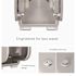 Coreless Standard Roll Toilet Paper Dispenser 2 Roll Vertical (53696), Silver Mosaic Design Faceplate; 1 / Case