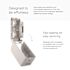Coreless Standard Roll Toilet Paper Dispenser 2 Roll Vertical (58711), White Mosaic Design Faceplate; 1 / Case