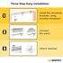 The Home Depot Trutouch 23x60" Cordless 2" Faux Wood Blind White