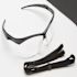 Pyramex Pmxtreme Safety Eyewear, Black Frame, Clear Antifog Lens, Lanyard