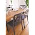 Vegetal Charcoal Stacking Outdoor Dining Side Chair