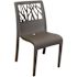 Vegetal Charcoal Stacking Outdoor Dining Side Chair