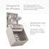 Automatic Roll Paper Towel Dispenser without Faceplate (For Custom), Brushed Grey; Faceplate Sold Separately