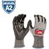 Milwaukee Large High Dexterity Cut 2 Resistant Polyurethane Dipped Outdoor & Work Gloves