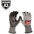 Milwaukee Large High Dexterity Cut 3 Resistant Polyurethane Dipped Outdoor & Work Gloves