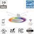 Simply Conserve 5/6 in. Smart Wi-Fi Plus BLE 12-Watt LED Recessed Downlight Retrofit (10-Pack)