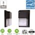 Simply Conserve 100- Watt Equivalent Integrated LED Black Dusk to Dawn Wall Pack Light 4000K (5-Pack)
