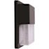 Simply Conserve 100- Watt Equivalent Integrated LED Black Dusk to Dawn Wall Pack Light 4000K (5-Pack)