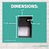 Simply Conserve 100- Watt Equivalent Integrated LED Black Dusk to Dawn Wall Pack Light 4000K (5-Pack)