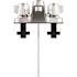 Seasons 4 in. Centerset Double-Handle Bathroom Faucet in Chrome, drilled for Pop-Up