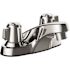 Seasons 4 in. Centerset Double-Handle Bathroom Faucet in Chrome, drilled for Pop-Up