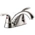 Seasons Anchor Point 4 in. Centerset Double-Handle Bathroom Faucet in Chrome, Drilled For Pop Up