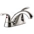 Seasons Anchor Point 4 in. Centerset Double-Handle Bathroom Faucet in Chrome, Drilled For Pop Up