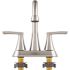 Seasons Raleigh Double-Handle Bathroom Faucet in Brushed Nickel with Push Pop-Up