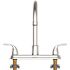 Seasons Raleigh Double-Handle Gooseneck Kitchen Faucet In Chrome
