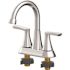 Seasons Raleigh Double-Handle Bathroom Faucet in Chrome with Push Pop-Up