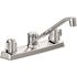Seasons Two-Handle Standard Kitchen Faucet Less Spray in Chrome