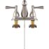 Seasons Raleigh Double-Handle Bathroom Faucet in Brushed Nickel with Quick Install Pop Up