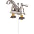 Seasons Raleigh Double-Handle Bathroom Faucet in Brushed Nickel with Quick Install Pop Up
