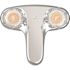 Seasons 4 in. Centerset Double-Handle Bathroom Faucet in Chrome, drilled for Pop-Up
