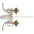 Seasons Anchor Point 4 in. Centerset Double-Handle Bathroom Faucet in Brushed Nickel with Quick Install Pop Up