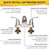 Seasons Anchor Point 4 in. Centerset Double-Handle Bathroom Faucet in Brushed Nickel, Drilled For Pop Up