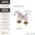 Seasons Anchor Point 4 in. Centerset Double-Handle Bathroom Faucet in Brushed Nickel, Drilled For Pop Up
