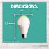 Simply Conserve 60-Watt Equivalent A19 Smart Dimmable LED Light Bulb, 2700K Soft White Light to 6500K Daylight, 12-pack