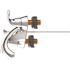 Seasons Anchor Point 4 in. Centerset Double-Handle Bathroom Faucet in Chrome with Quick Install Pop-Up