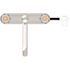Seasons Double-Handle Standard Kitchen Faucet in Chrome with White Side Sprayer