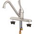 Seasons Anchor Point Single-Handle Standard Kitchen Faucet in Stainless Steel