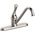 Seasons Anchor Point Single-Handle Standard Kitchen Faucet in Stainless Steel