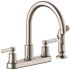 Seasons Westwind Double-Handle Kitchen Faucet with Side Sprayer in Stainless Steel