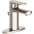 Seasons Westwind Single Hole Single-Handle Bathroom Faucet in Brushed Nickel with Quick Install Pop-Up