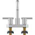 Seasons Westwind 4 in. Centerset Double-Handle High-Arc Bathroom Faucet in Chrome with Push Pop-Up