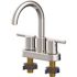 Seasons Westwind 4 in. Centerset Double-Handle High-Arc Bathroom Faucet in Chrome with Push Pop-Up