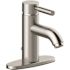 Seasons Westwind Single Hole Single-Handle Bathroom Faucet in Brushed Nickel with Quick Install Pop Up