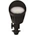 10-Watt Black Outdoor Integrated LED Flood Mini Bullet with Toolless Adjustable Head 3000K Soft White