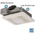 Panasonic WhisperThin DC LED Pick-A-Flow 80 -100 CFM Ceiling/Wall Bathroom Exhaust Fan, 3-3/8 in. Low Profile Housing