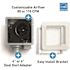 Panasonic Whisper Choice DC Pick-A-Flow 80/110 CFM Ceiling Bathroom Exhaust Fan with Flex-Z Fast Bracket
