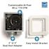 Whisper Choice Auto DC Pick-A-Flow 80/110 CFM Ceiling Bathroom Exhaust Fan with Humidity Sense and Flex-Z Fast Bracket