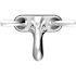 Seasons Premier 4 in. Centerset 2-Handle Bathroom Faucet with Brass Pop-Up in Chrome