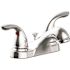 Seasons Premier 4 in. Centerset 2-Handle Bathroom Faucet with Brass Pop-Up in Chrome