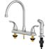 Seasons Premier 2-Handle Kitchen Faucet with Side Spray in Brushed Nickel