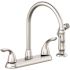 Seasons Premier 2-Handle Kitchen Faucet with Side Spray in Brushed Nickel