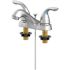 Seasons Premier Lead-Free 4 in. Centerset 2-Handle Bathroom Faucet with Brass Pop-Up in PVD Brushed Nickel