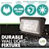 Simply Conserve 100/150/175-Watt Equivalent Integrated LED Bronze Wet Rated Adjustable Wall Pack Light, 3000K/4000K/5000K